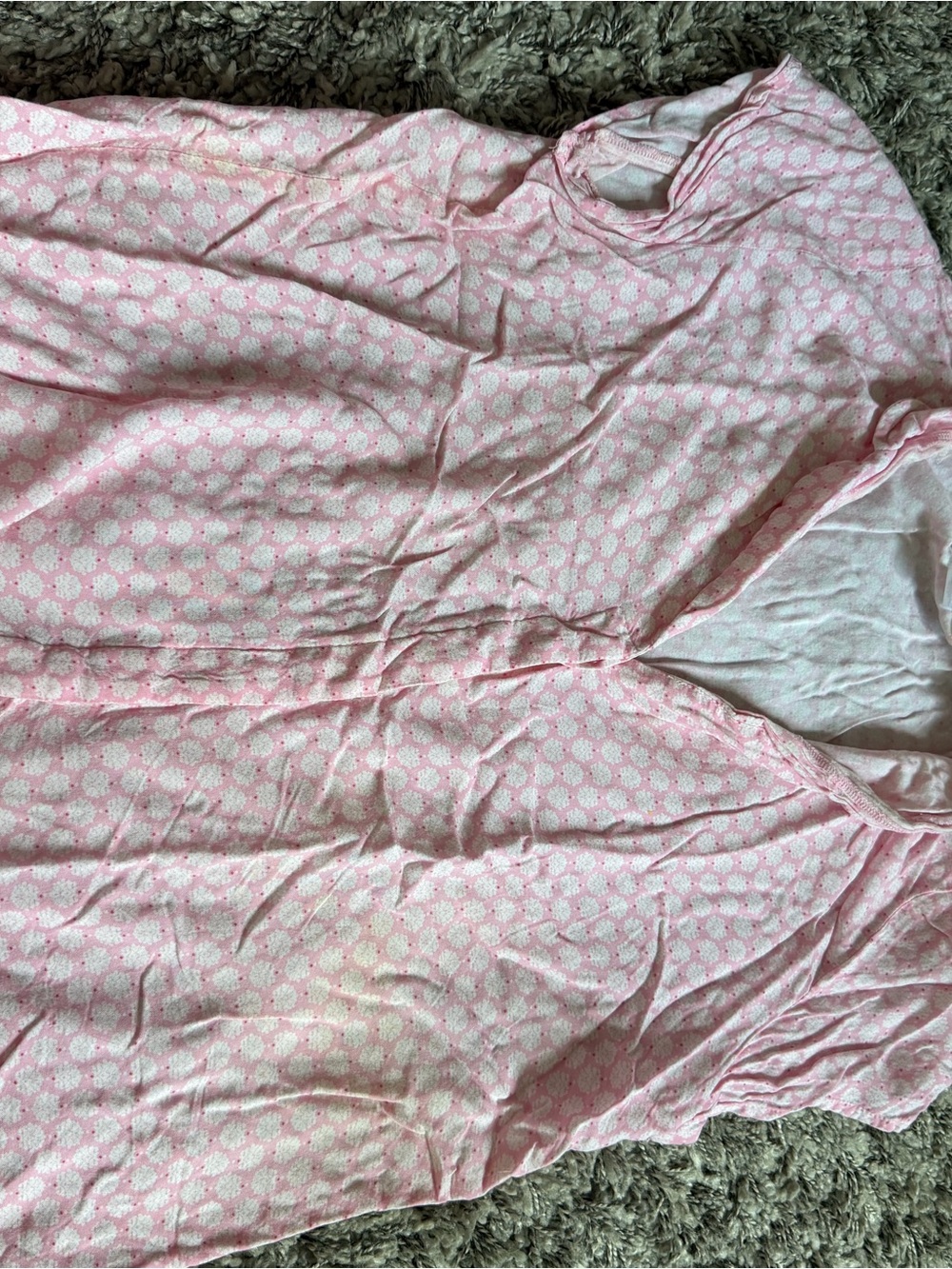 Kids Pink Floral-Print Pajama Set